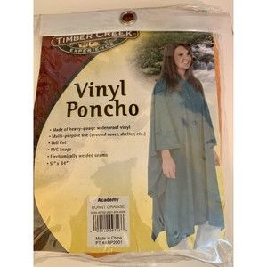 New with tags 2 Burnt Orange Academy Vinyl Poncho ( Waterproof) 51 X 84